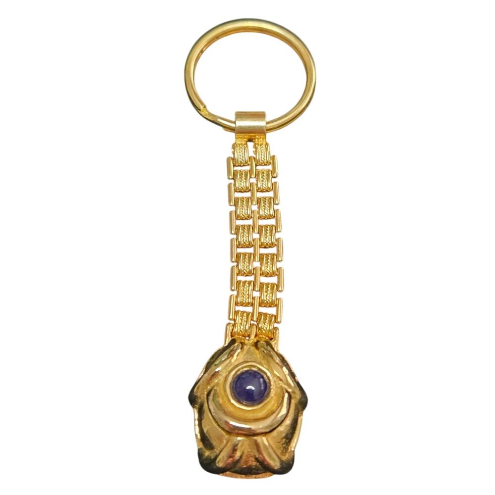 Rare Vintage Judith Leiber Keychain Bag Charm Goldtone